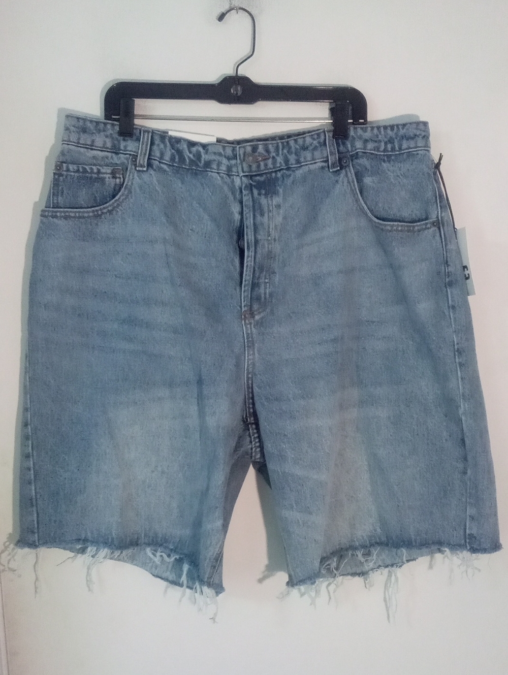 * KBB By Kahlana Light Blue Denim Cutoff Shorts Sz 17 NWT $40 Button Fly